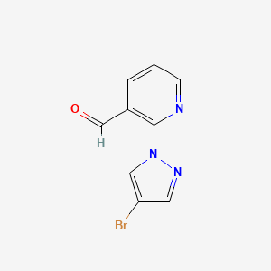 2-(4-Bromo-1H-pyrazol-1-yl)pyridine-3-carbaldehyde