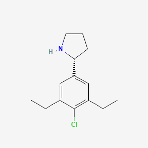 (R)-2-(4-Chloro-3,5-diethylphenyl)pyrrolidine