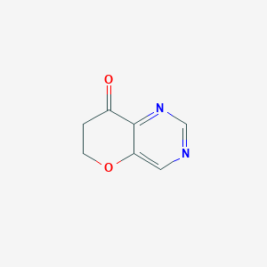 molecular formula C7H6N2O2 B13340742 6,7-Dihydro-8H-pyrano[3,2-d]pyrimidin-8-one 