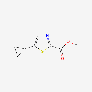 molecular formula C8H9NO2S B13340754 Methyl 5-cyclopropylthiazole-2-carboxylate 