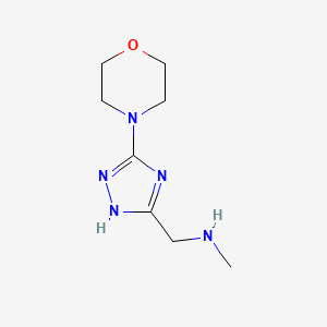 N-Methyl-1-(3-morpholino-1H-1,2,4-triazol-5-yl)methanamine