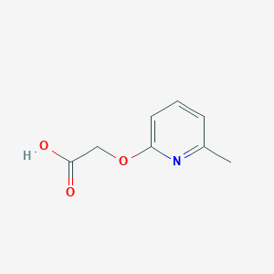 molecular formula C8H9NO3 B13340824 2-((6-Methylpyridin-2-yl)oxy)acetic acid 