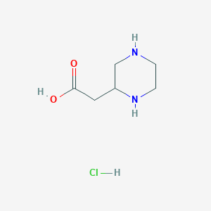 2-(Piperazin-2-yl)acetic acid hydrochloride