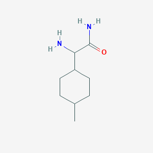 molecular formula C9H18N2O B13340855 2-Amino-2-(4-methylcyclohexyl)acetamide 