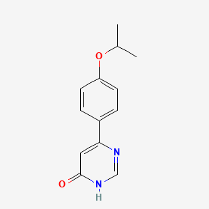 molecular formula C13H14N2O2 B13340864 6-(4-Isopropoxyphenyl)pyrimidin-4-ol 