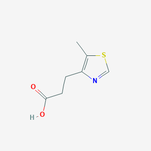 molecular formula C7H9NO2S B13340869 3-(5-Methylthiazol-4-yl)propanoic acid 