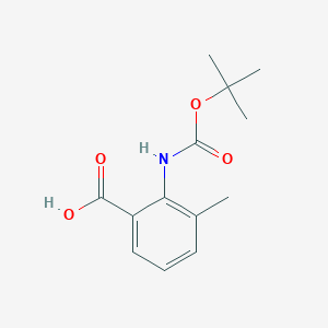 molecular formula C13H17NO4 B1334087 2-Tert-butoxycarbonylamino-3-methylbenzoic acid CAS No. 669713-59-1