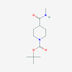 molecular formula C12H22N2O3 B1334089 叔丁基4-(甲基氨基羰基)哌啶-1-羧酸酯 CAS No. 544696-01-7