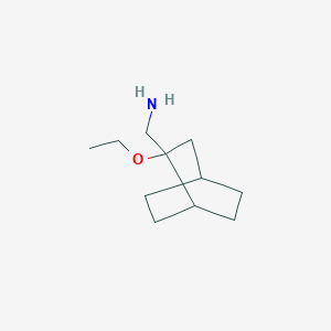 molecular formula C11H21NO B13340906 {2-Ethoxybicyclo[2.2.2]octan-2-yl}methanamine 