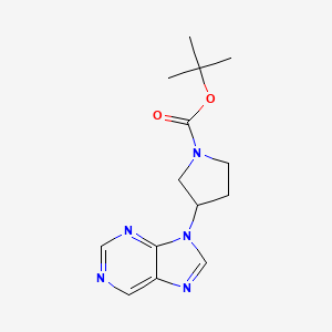 tert-Butyl 3-(9H-purin-9-yl)pyrrolidine-1-carboxylate