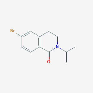 molecular formula C12H14BrNO B13340926 6-Bromo-2-isopropyl-3,4-dihydroisoquinolin-1(2H)-one 