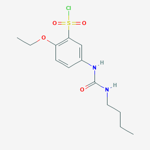 molecular formula C13H19ClN2O4S B1334093 5-(3-Butylureido)-2-ethoxybenzene-1-sulfonyl chloride CAS No. 680618-18-2