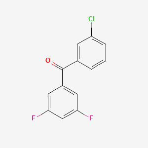 molecular formula C13H7ClF2O B1334094 3-Chloro-3',5'-difluorobenzophenone CAS No. 746651-98-9
