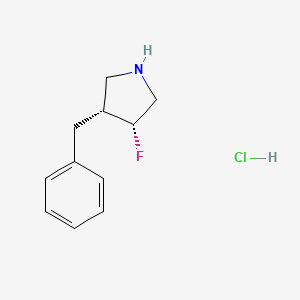 Rel-(3R,4R)-3-benzyl-4-fluoropyrrolidine hydrochloride