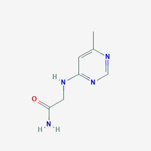 molecular formula C7H10N4O B13340970 2-((6-Methylpyrimidin-4-yl)amino)acetamide 