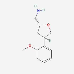 ((2R,4R)-4-(2-Methoxyphenyl)tetrahydrofuran-2-yl)methanamine