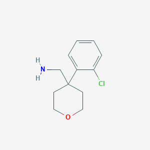 (4-(2-chlorophenyl)tetrahydro-2H-pyran-4-yl)methanamine