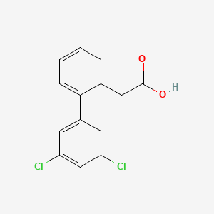 molecular formula C14H10Cl2O2 B1334101 (3',5'-Dichloro-biphenyl-2-yl)-acetic acid CAS No. 669713-79-5