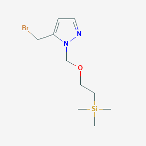 2-[[5-(Bromomethyl)pyrazol-1-yl]methoxy]ethyl-trimethyl-silane