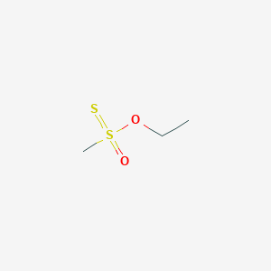 molecular formula C3H8O2S2 B13341013 O-Ethyl methanesulfonothioate 