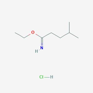 molecular formula C8H18ClNO B13341015 Ethyl4-methylpentanimidatehydrochloride 