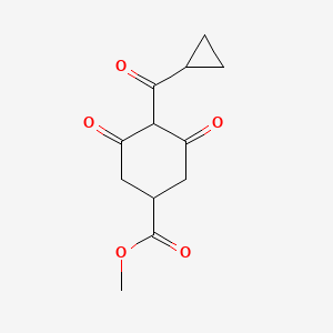 Methyl 4-(cyclopropanecarbonyl)-3,5-dioxocyclohexanecarboxylate