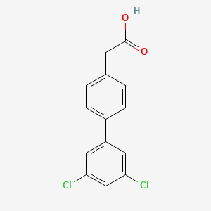 molecular formula C14H10Cl2O2 B1334102 2-(3',5'-Dichloro-[1,1'-biphenyl]-4-yl)acetic acid CAS No. 669713-81-9