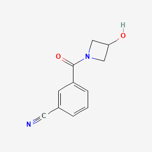 3-(3-Hydroxyazetidine-1-carbonyl)benzonitrile