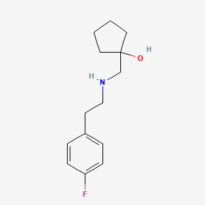 1-(((4-Fluorophenethyl)amino)methyl)cyclopentan-1-ol