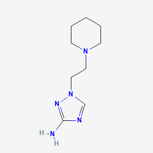 1-[2-(Piperidin-1-yl)ethyl]-1H-1,2,4-triazol-3-amine