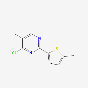 4-Chloro-5,6-dimethyl-2-(5-methylthiophen-2-yl)pyrimidine