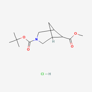 3-tert-Butyl 6-methyl 3-azabicyclo[3.1.1]heptane-3,6-dicarboxylate hydrochloride