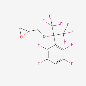 2-(((1,1,1,3,3,3-Hexafluoro-2-(2,3,5,6-tetrafluorophenyl)propan-2-yl)oxy)methyl)oxirane