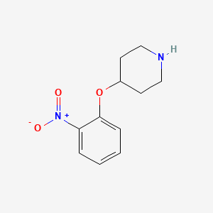 molecular formula C11H14N2O3 B13341095 4-(2-Nitrophenoxy)piperidine 