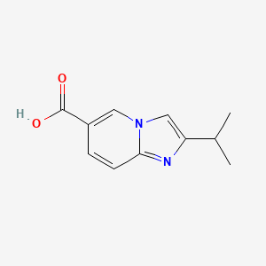 molecular formula C11H12N2O2 B13341096 2-Isopropylimidazo[1,2-a]pyridine-6-carboxylic acid 