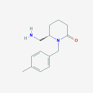 (S)-6-(Aminomethyl)-1-(4-methylbenzyl)piperidin-2-one