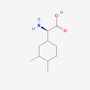 molecular formula C10H19NO2 B13341107 (2R)-2-Amino-2-(3,4-dimethylcyclohexyl)acetic acid 