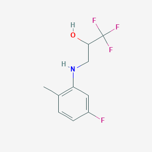 1,1,1-Trifluoro-3-((5-fluoro-2-methylphenyl)amino)propan-2-ol