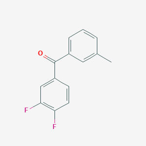 molecular formula C14H10F2O B1334112 3,4-Difluoro-3'-methylbenzophenone CAS No. 844885-38-7