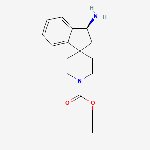 tert-Butyl (S)-3-amino-2,3-dihydrospiro[indene-1,4'-piperidine]-1'-carboxylate