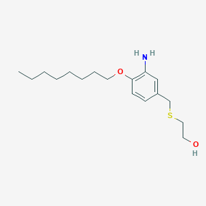 2-((3-Amino-4-(octyloxy)benzyl)thio)ethan-1-ol