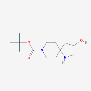 molecular formula C13H24N2O3 B13341161 Tert-butyl 3-hydroxy-1,8-diazaspiro[4.5]decane-8-carboxylate 