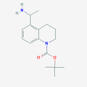 tert-Butyl 5-(1-aminoethyl)-3,4-dihydroquinoline-1(2H)-carboxylate