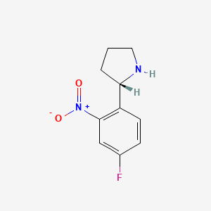 (S)-2-(4-Fluoro-2-nitrophenyl)pyrrolidine