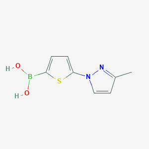 (5-(3-Methyl-1H-pyrazol-1-yl)thiophen-2-yl)boronic acid