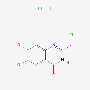 2-(chloromethyl)-6,7-dimethoxyquinazolin-4(3H)-one hydrochloride