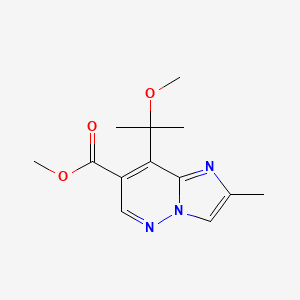 Methyl 8-(2-methoxypropan-2-yl)-2-methylimidazo[1,2-b]pyridazine-7-carboxylate