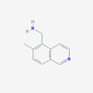 molecular formula C11H12N2 B13341259 (6-Methylisoquinolin-5-yl)methanamine 