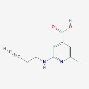 2-[(But-3-yn-1-yl)amino]-6-methylpyridine-4-carboxylic acid