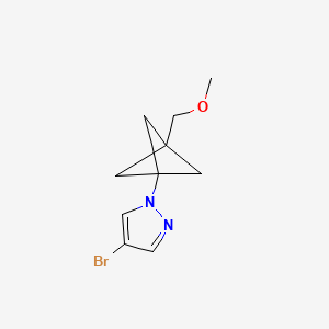 4-Bromo-1-(3-(methoxymethyl)bicyclo[1.1.1]pentan-1-yl)-1H-pyrazole